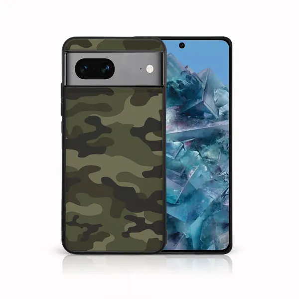 MY ART Ochranný kryt pre Google Pixel 8 GREEN CAMO (235)
