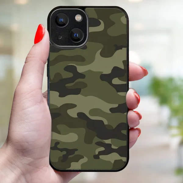 MY ART Ochranný kryt pre Apple iPhone 15 Plus GREEN CAMO (235)