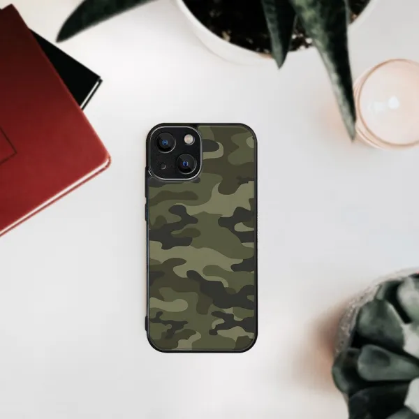 MY ART Ochranný kryt pre Apple iPhone 15 Plus GREEN CAMO (235)