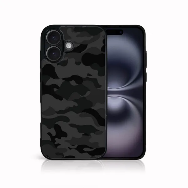 MY ART Ochranný kryt pre Apple iPhone 16 BLACK CAMO (234)