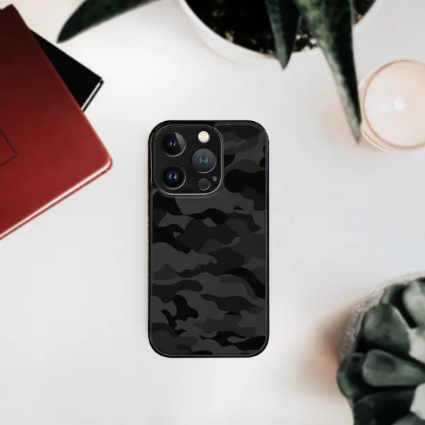 MY ART Ochranný kryt pre Apple iPhone 15 Pro BLACK CAMO (234)