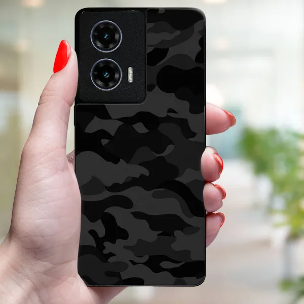 MY ART Ochranný kryt pre Motorola Moto G35 5G BLACK CAMO (234)