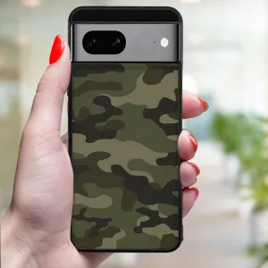 MY ART Ochranný kryt pre Google Pixel 8a GREEN CAMO (235)