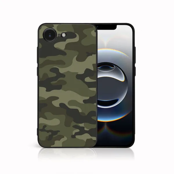 MY ART Ochranný kryt pre Apple iPhone 16e / iPhone 17e GREEN CAMO (235)