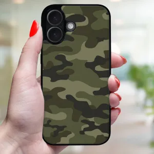 MY ART Ochranný kryt pre Apple iPhone 16 GREEN CAMO (235)