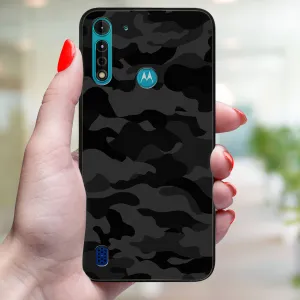 MY ART Ochranný kryt pre Motorola Moto G8 Power Lite BLACK CAMO (234)