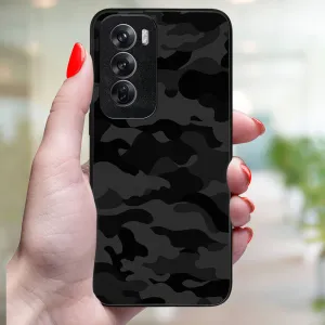 MY ART Ochranný kryt pre Oppo Reno12 Pro 5G BLACK CAMO (234)