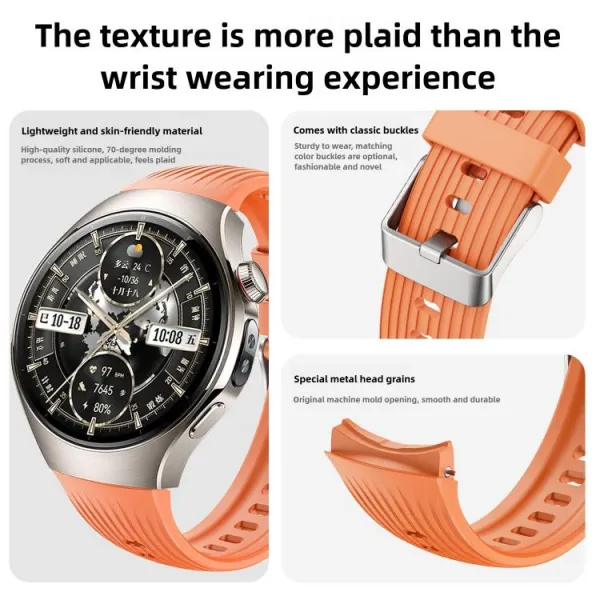 STRIPS Vymeniteľný remienok pre Huawei Watch 5 46mm šedý