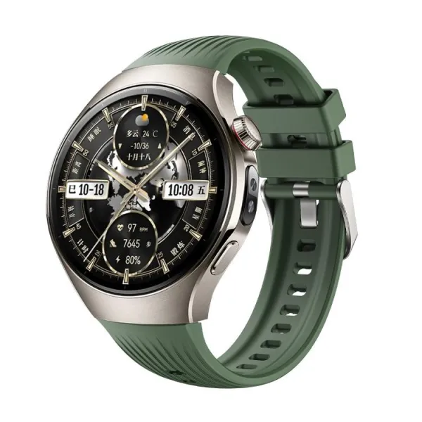 STRIPS Vymeniteľný remienok pre Huawei Watch 5 46mm tmavozelený