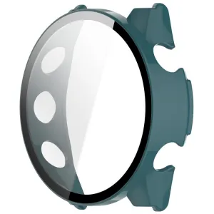 PC FULL COVER Plastový kryt so sklom pre Garmin Forerunner 970 tmavozelený