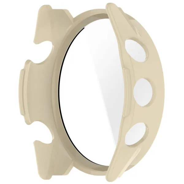 PC FULL COVER Plastový kryt so sklom pre Garmin Forerunner 970 IVORY WHITE