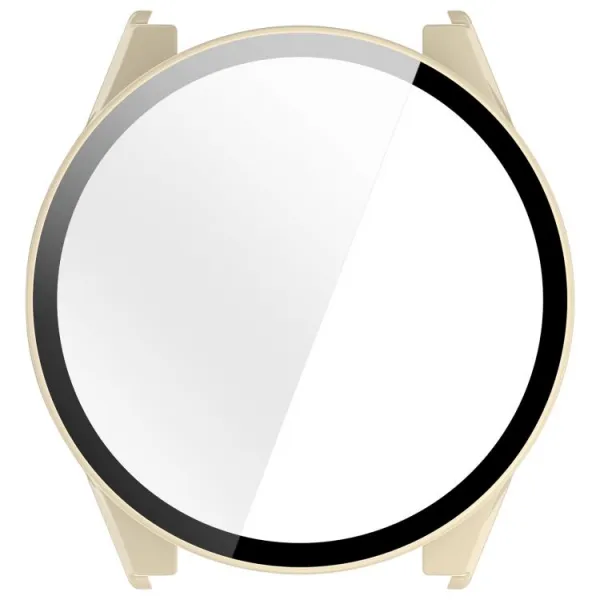 PC FULL COVER Plastový kryt so sklom pre Garmin Forerunner 970 IVORY WHITE