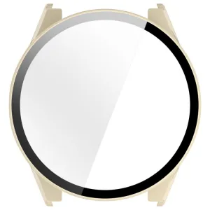 PC FULL COVER Plastový kryt so sklom pre Garmin Forerunner 970 IVORY WHITE