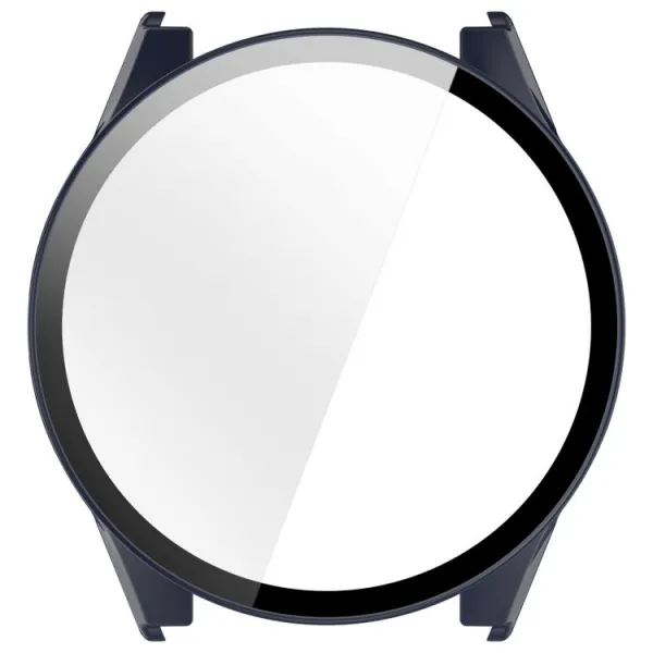 PC FULL COVER Plastový kryt so sklom pre Garmin Forerunner 970 tmavomodrý