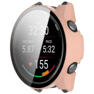 PC FULL COVER Plastový kryt so sklom pre Garmin Forerunner 970 ružový