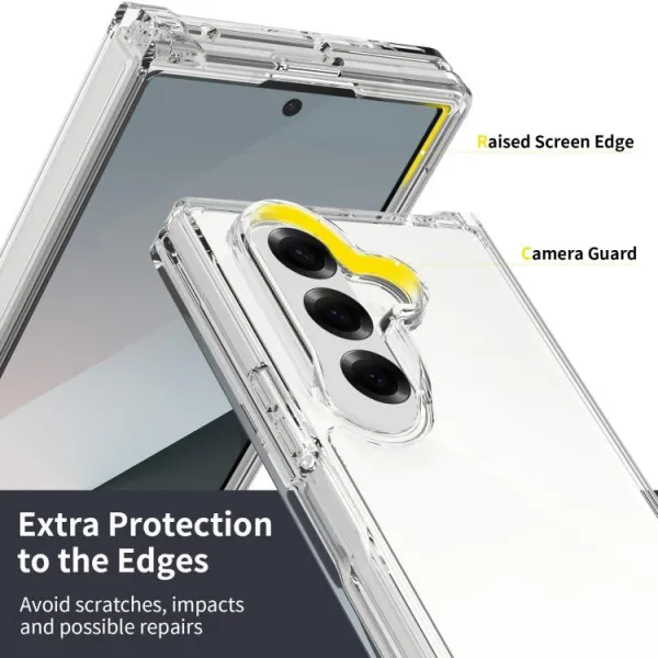 SHOCK Extra odolný kryt Samsung Galaxy Z Fold7 5G priehľadný