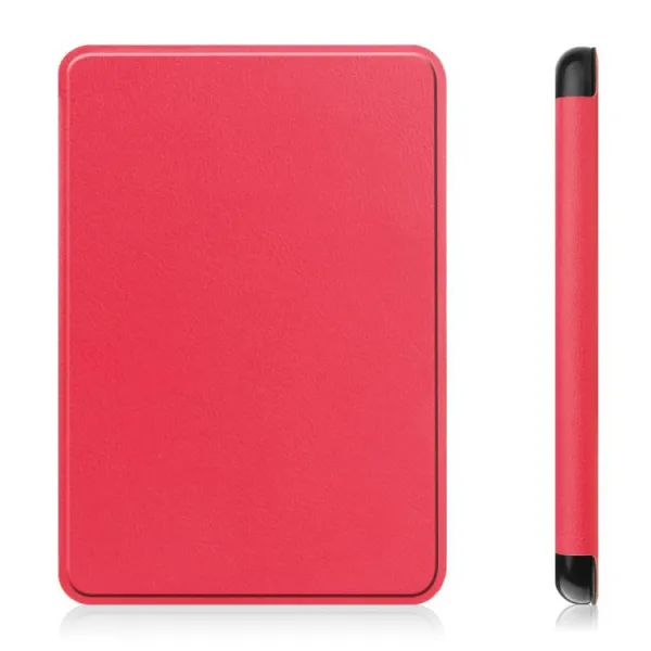 LEATHER Zaklápacie puzdro pre Amazon Kindle 11. generácia 2022 / 2024 červené