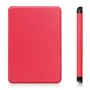 LEATHER Zaklápacie puzdro pre Amazon Kindle 11. generácia 2022 / 2024 červené