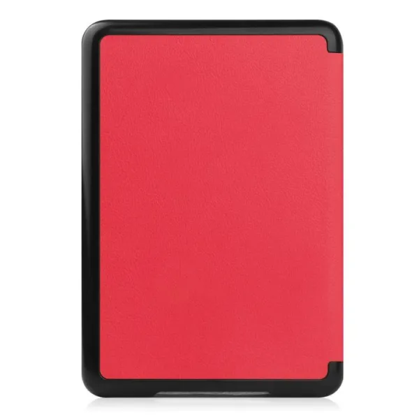 LEATHER Zaklápacie puzdro pre Amazon Kindle 11. generácia 2022 / 2024 červené