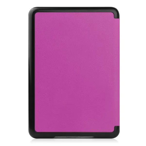 LEATHER Zaklápacie puzdro pre Amazon Kindle 11. generácia 2022 / 2024 fialové