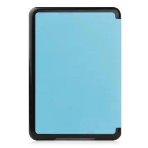 LEATHER Zaklápacie puzdro pre Amazon Kindle 11. generácia 2022 / 2024 svetlomodré