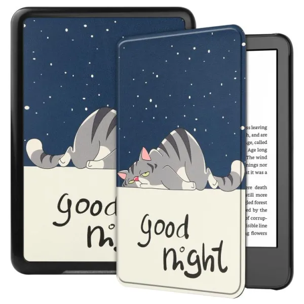 ART Zaklápacie puzdro pre Amazon Kindle 11. generácia 2022 / 2024 LAZY CAT