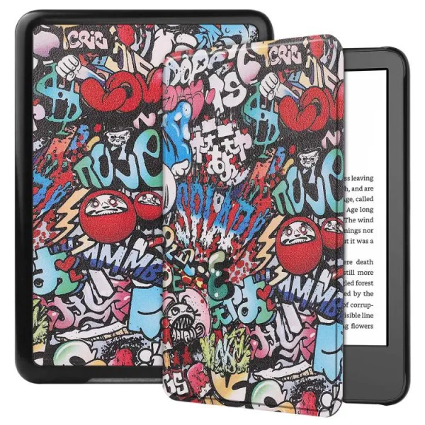ART Zaklápacie puzdro pre Amazon Kindle 11. generácia 2022 / 2024 GRAFFITI