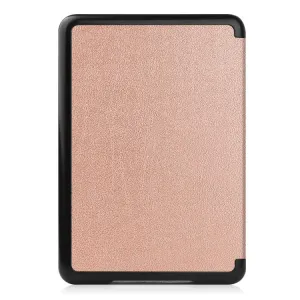 LEATHER Zaklápacie puzdro pre Amazon Kindle 11. generácia 2022 / 2024 ružové