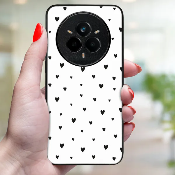 MY ART Ochranný kryt pre Realme 14 Pro 5G BLACK HEARTS (167)