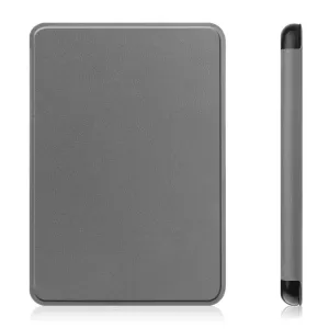 LEATHER Zaklápacie puzdro pre Amazon Kindle 11. generácia 2022 / 2024 šedé