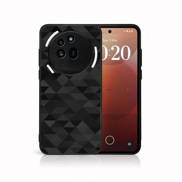 MY ART Ochranný kryt pre Nothing Phone (3a) Pro BLACK TRIANGLES (232)
