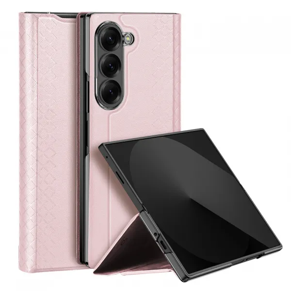 DUX BRIL Zaklápacie puzdro pre Samsung Galaxy Z Fold7 5G ružové