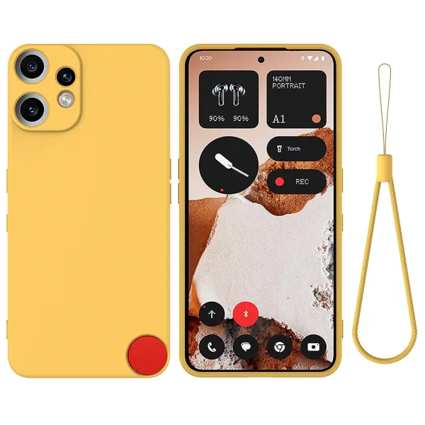 RUBBER Ochranný obal pre CMF Phone 2 Pro žltý