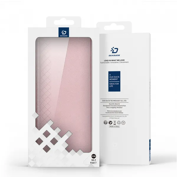 DUX BRIL Zaklápacie puzdro pre Samsung Galaxy Z Fold7 5G ružové