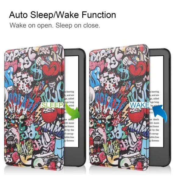 ART Zaklápacie puzdro pre Amazon Kindle 11. generácia 2022 / 2024 GRAFFITI