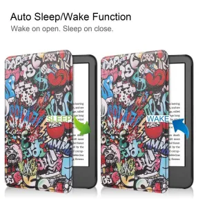 ART Zaklápacie puzdro pre Amazon Kindle 11. generácia 2022 / 2024 GRAFFITI