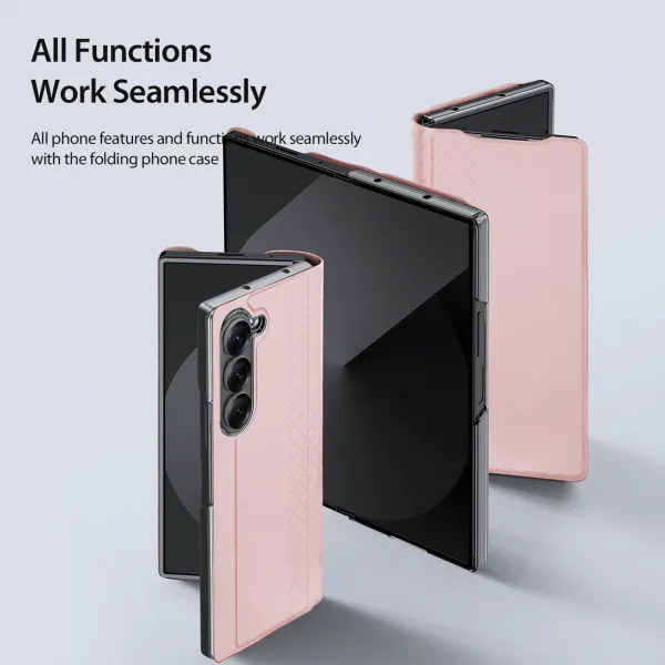 DUX BRIL Zaklápacie puzdro pre Samsung Galaxy Z Fold7 5G ružové
