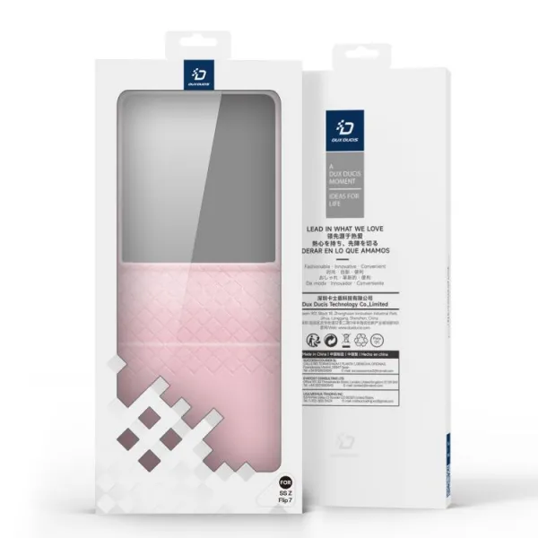 DUX BRIL Ochranné puzdro pre Samsung Galaxy Z Flip7 5G ružové