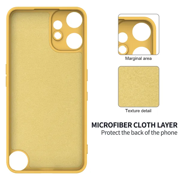 RUBBER Ochranný obal pre CMF Phone 2 Pro žltý