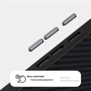 ABEEL C CARBON Ochranný kryt pre Google Pixel 9a BLACK-RED
