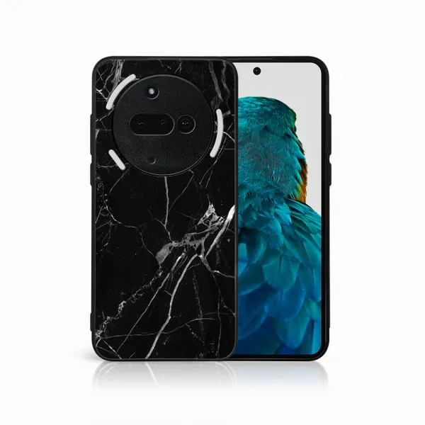 MY ART Ochranný kryt pre Nothing Phone (3a) BLACK MARBLE (142)