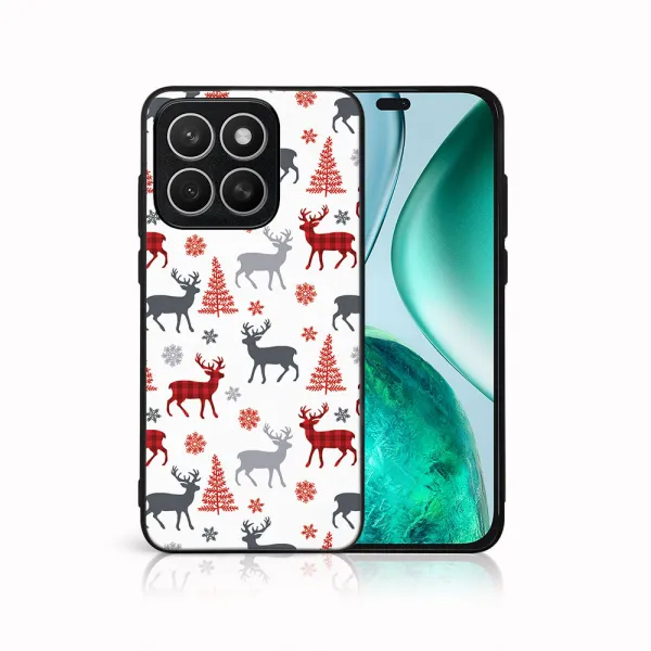 MY ART Kryt s vianočným dizajnom Honor X8c DEER (068)