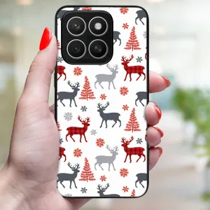 MY ART Kryt s vianočným dizajnom Honor X8c DEER (068)