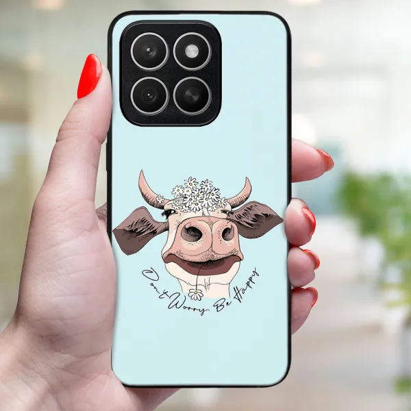MY ART Ochranný kryt pre Honor X8c HAPPY COW (181)