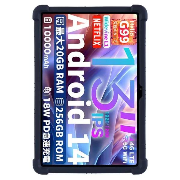 WAVE Silikónový obal pre Teclast T65 Max čierny