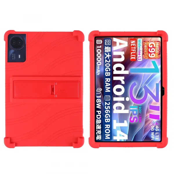 WAVE Silikónový obal pre Teclast T65 Max červený