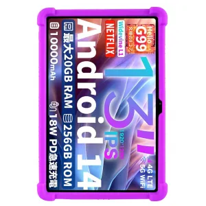 WAVE Silikónový obal pre Teclast T65 Max fialový