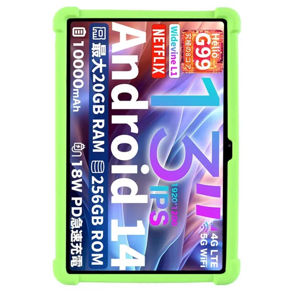 WAVE Silikónový obal pre Teclast T65 Max zelený