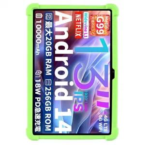 WAVE Silikónový obal pre Teclast T65 Max zelený