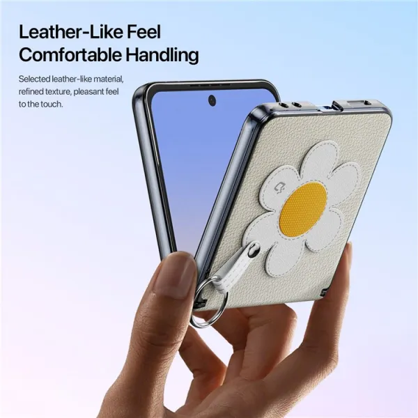 DUX LUVY Kryt so šnúrkou pre Samsung Galaxy Z Flip7 5G DAISY